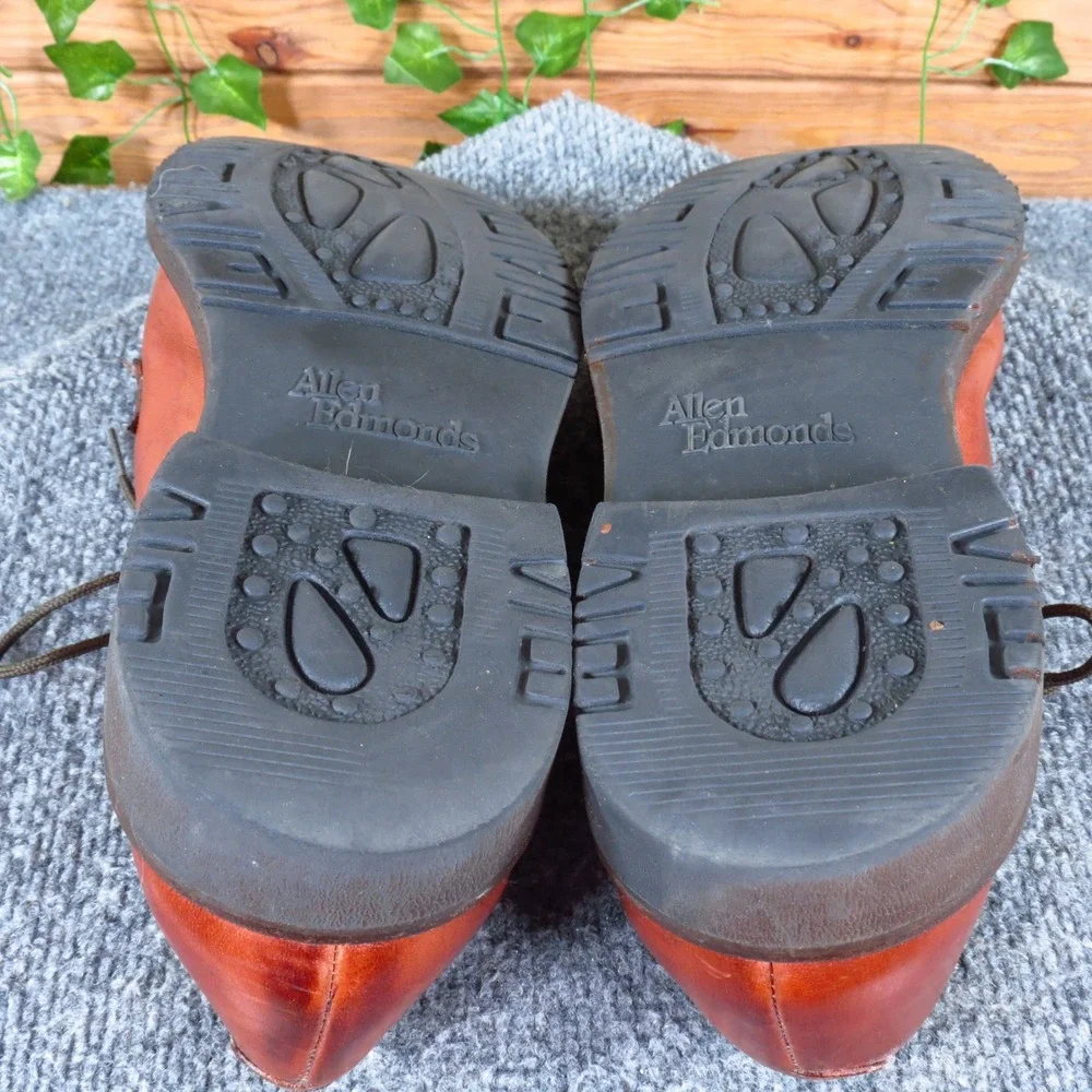 Allen Edmonds Badlands Mens‎ Derby Shoes Size 11 D Casual Comfort Brown Leather